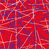 USA Red with Blue & White Splash